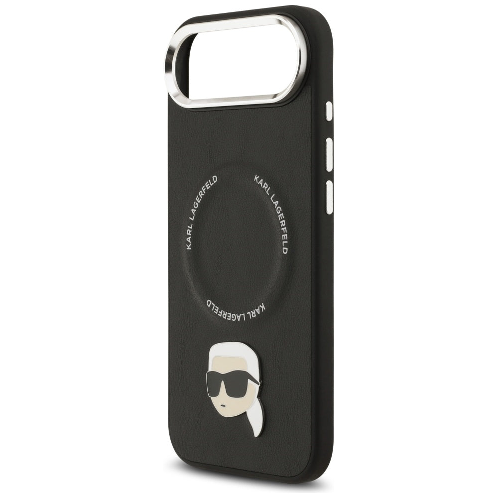MagSafe Hülle für Apple iPhone 17 Air, Karl Lagerfeld, Karl Pin, Schwarz