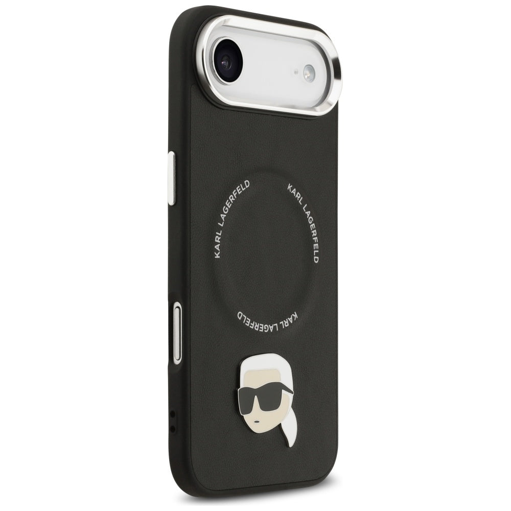 MagSafe Hülle für Apple iPhone 17 Air, Karl Lagerfeld, Karl Pin, Schwarz