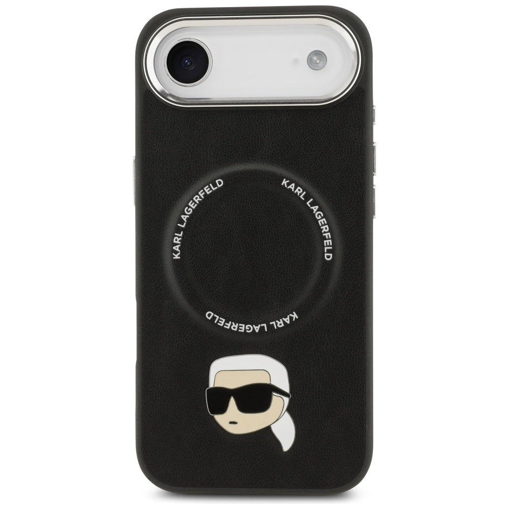 MagSafe Hülle für Apple iPhone 17 Air, Karl Lagerfeld, Karl Pin, Schwarz