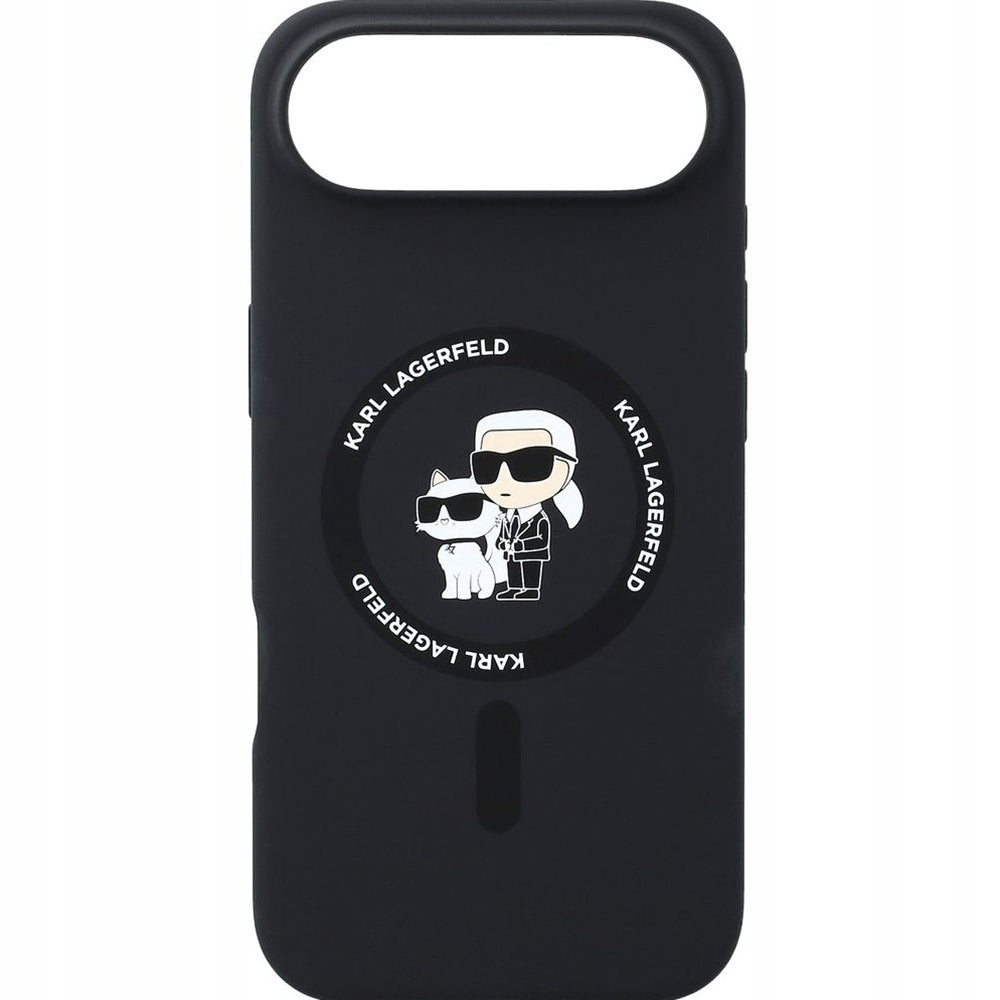 MagSafe Hülle für Apple iPhone 17 Air, Karl Lagerfeld, Ring Karl & Choupette, Schwarz