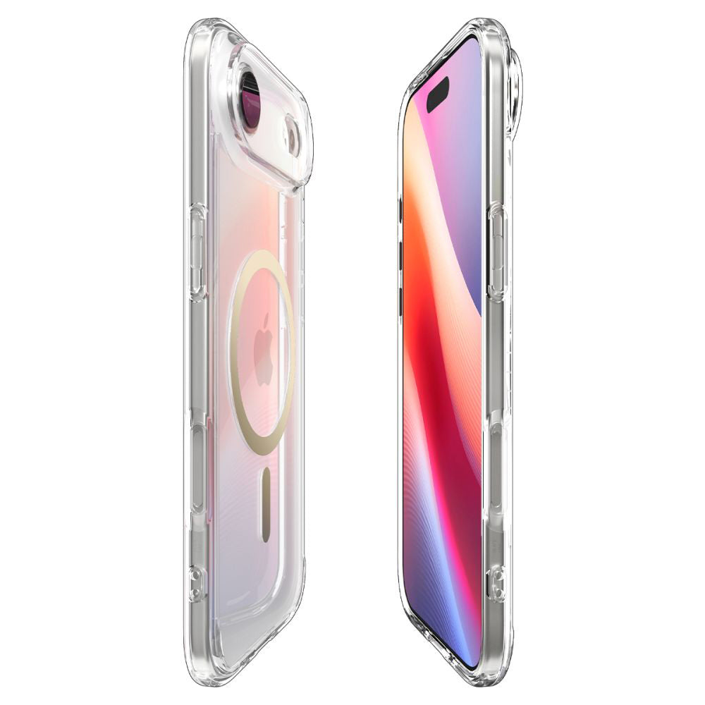 MagSafe Case for Apple iPhone 17 Air, Spigen, Ultra Hybrid, Transparent Gold ACS10315