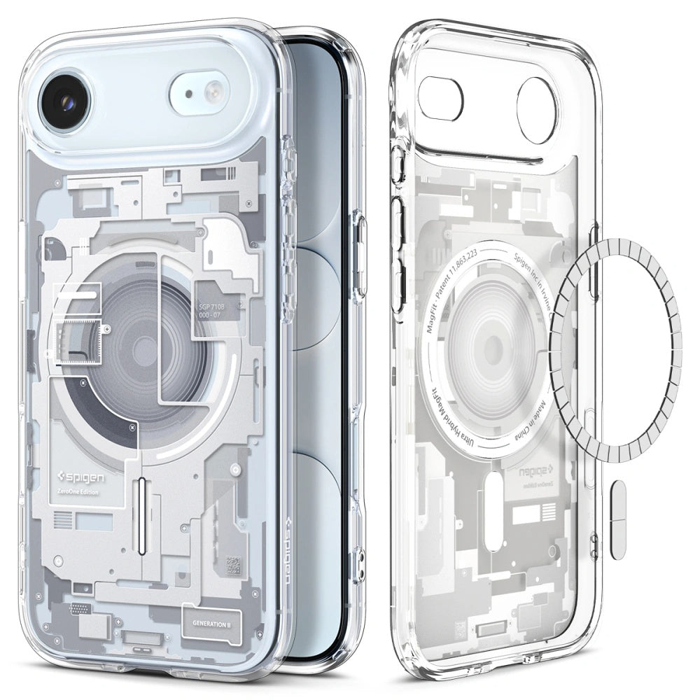 MagSafe Hülle für Apple iPhone 17 Air, Spigen, Ultra Hybrid Zero One, Weiß ACS10318