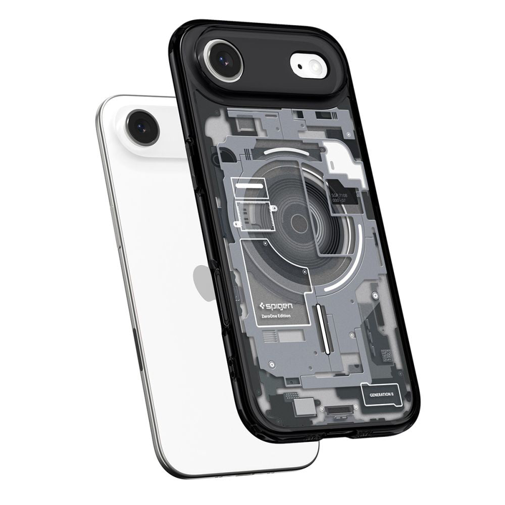 MagSafe Hülle für Apple iPhone 17 Air, Spigen, Ultra Hybrid Zero One, Schwarz ACS10320
