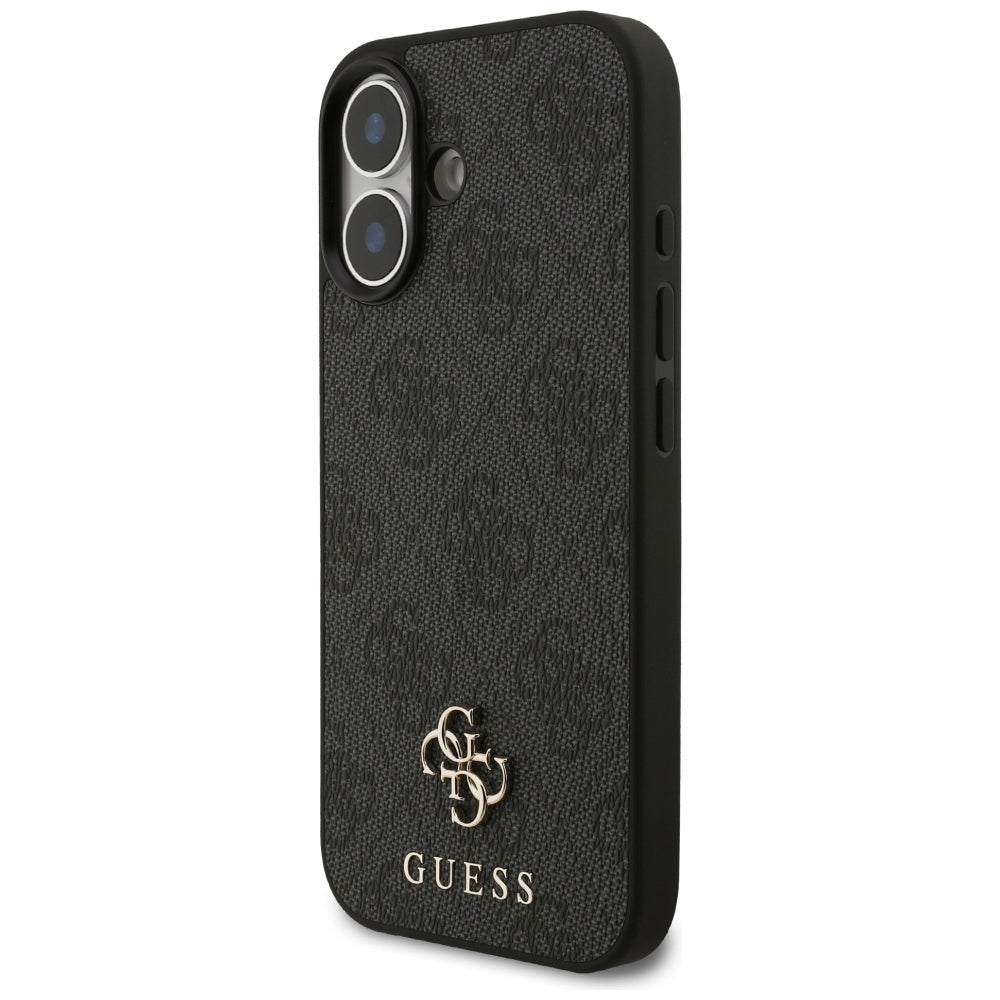MagSafe Case for Apple iPhone 17, Guess, 4G Small and Classic Logo, Black