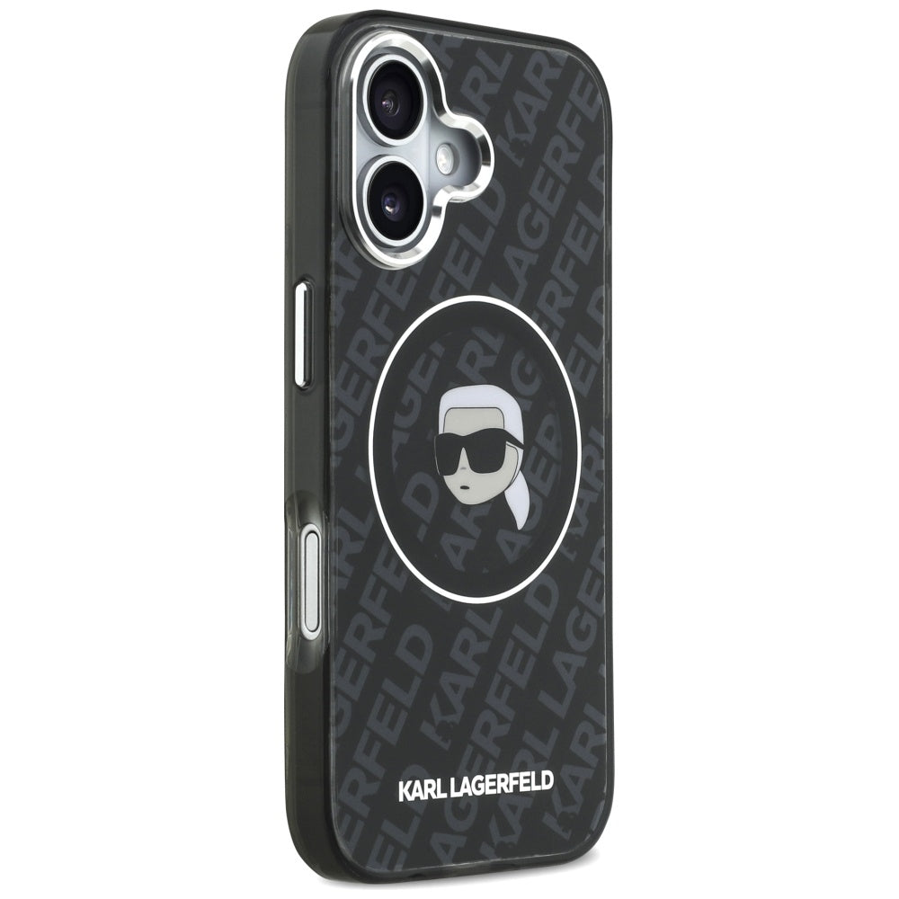 MagSafe Case for Apple iPhone 17, Karl Lagerfeld, IML Karl's Head, Black