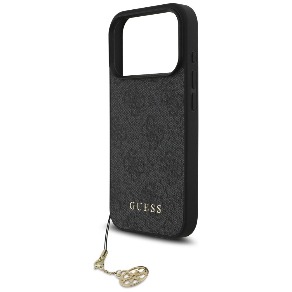 MagSafe Hülle für Apple iPhone 17 Pro, Guess, 4G Charm Cradle, Schwarz