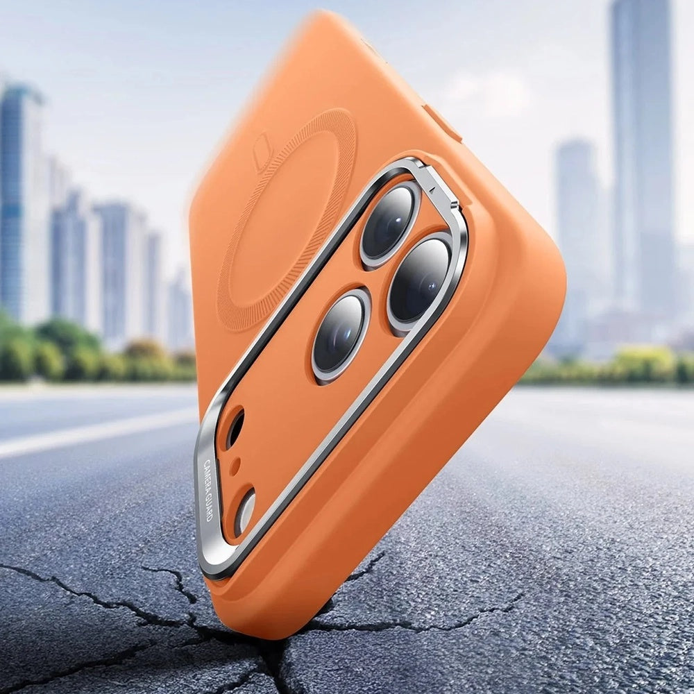 MagSafe Hülle für Apple iPhone 17 Pro Max, ESR, Cloud Soft Kickstand, Orange
