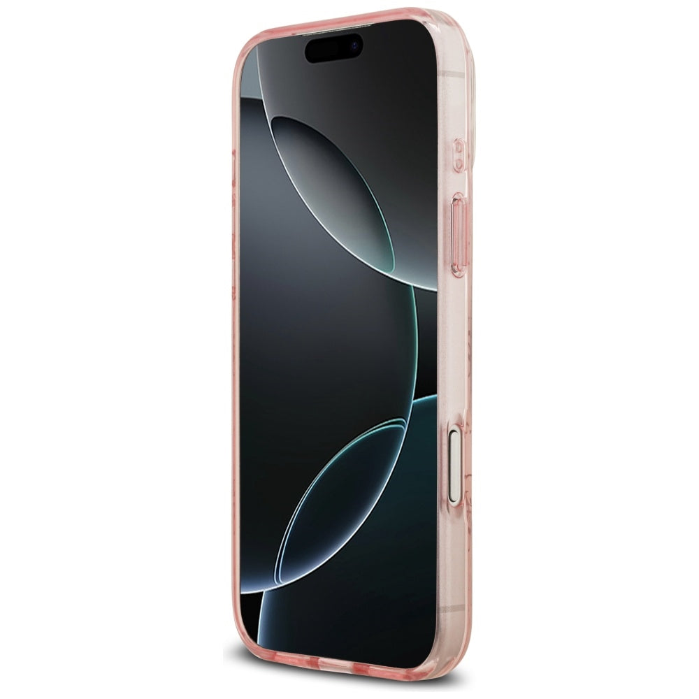 MagSafe Case for Apple iPhone 17 Pro Max, Guess, IML 4G Background, Pink