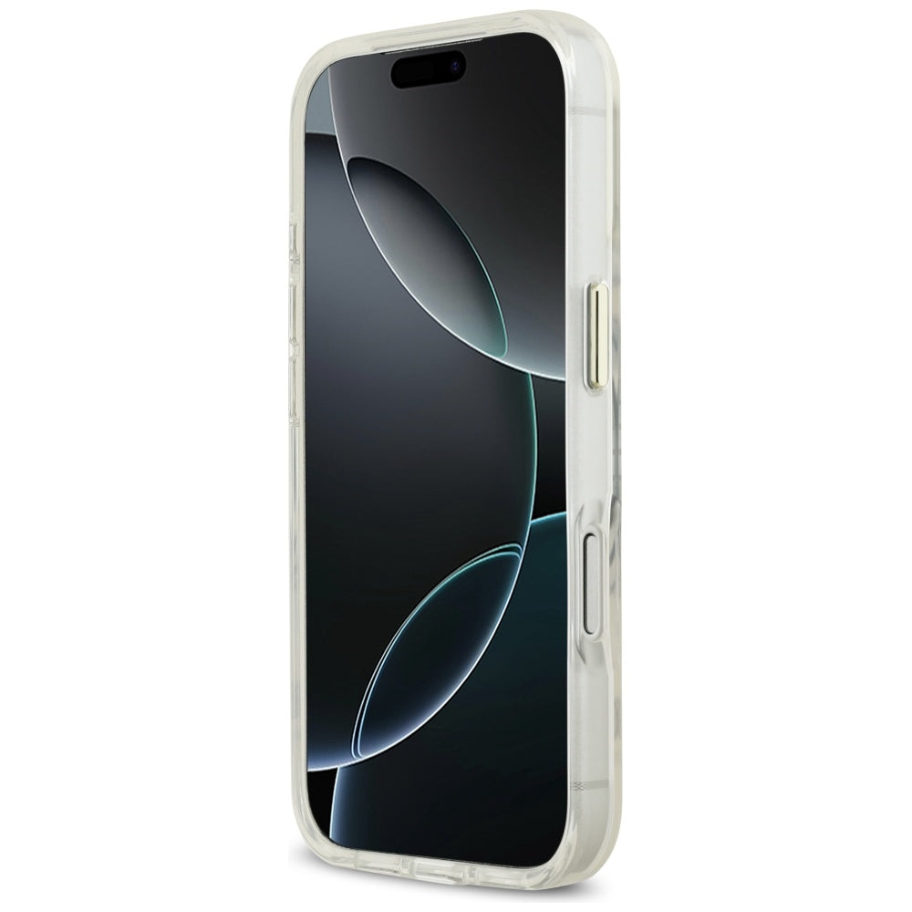 MagSafe Case for Apple iPhone 17 Pro Max, Guess, Metal Outline, Gold