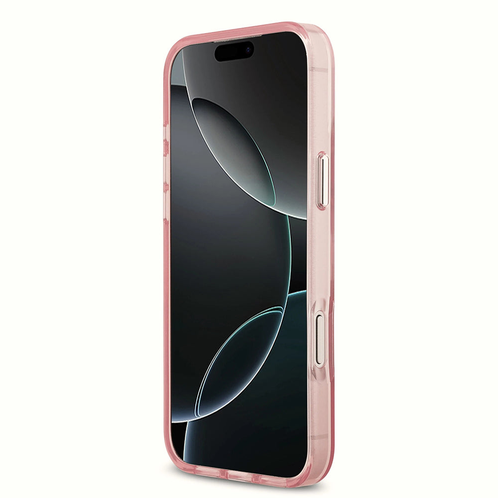 MagSafe Case for Apple iPhone 17 Pro Max, Karl Lagerfeld, IML Sketch Logo Choupette, Pink