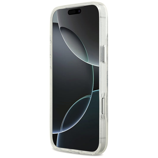 MagSafe Case for Apple iPhone 17 Pro Max, Karl Lagerfeld, IML Sketch Logo Glitter Karl & Choupette, Transparent