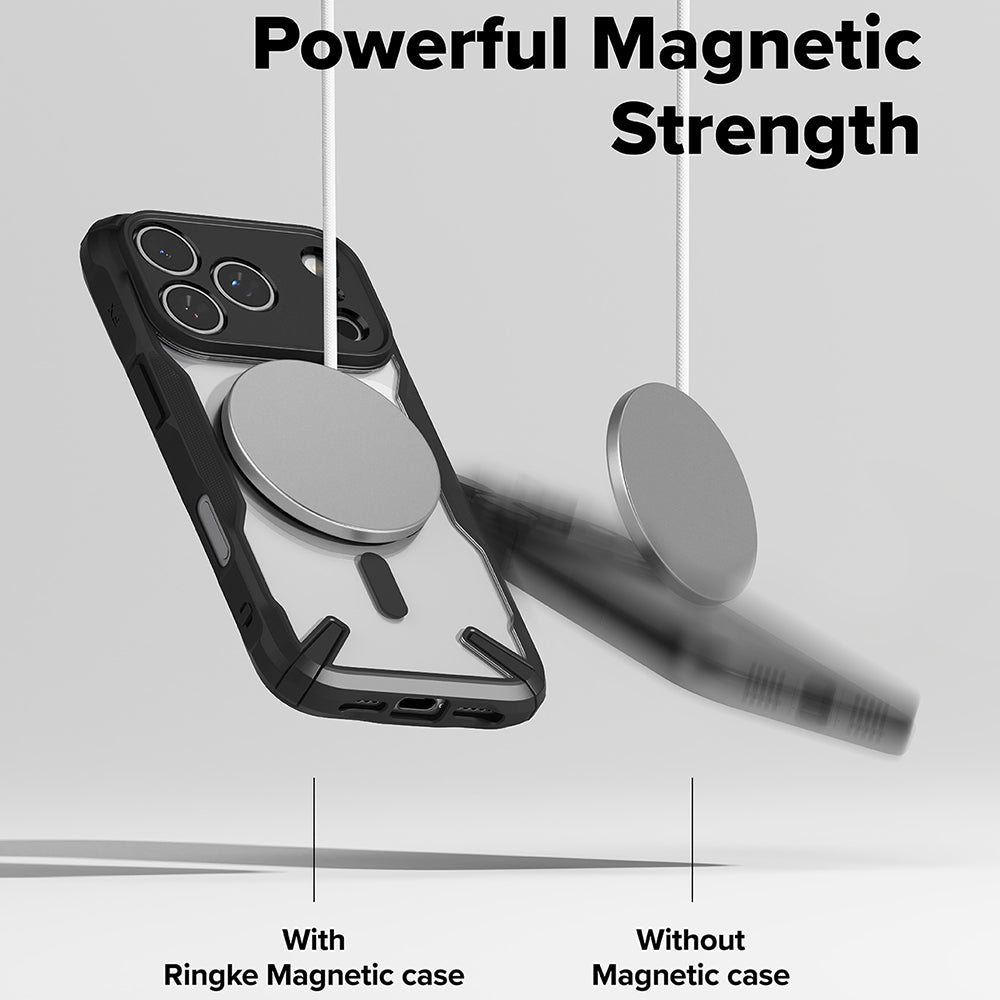 MagSafe Hülle für Apple iPhone 17 Pro Max, Ringke, Fusion X, Schwarz