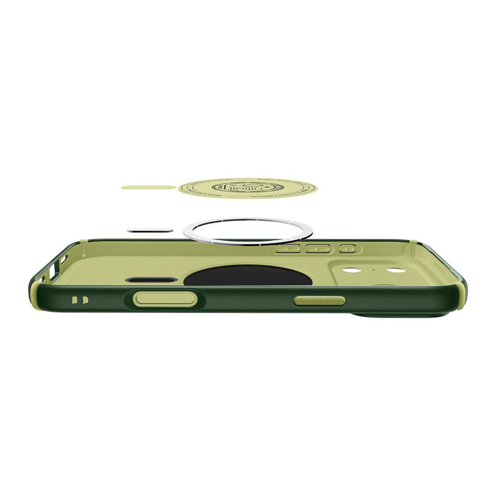 MagSafe Hülle für Apple iPhone 17 Pro Max, Spigen, Caseology Nano Pop Hybrid, Grün ACS11148