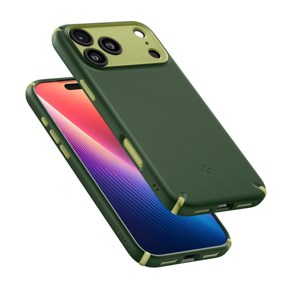 MagSafe Hülle für Apple iPhone 17 Pro Max, Spigen, Caseology Nano Pop Hybrid, Grün ACS11148
