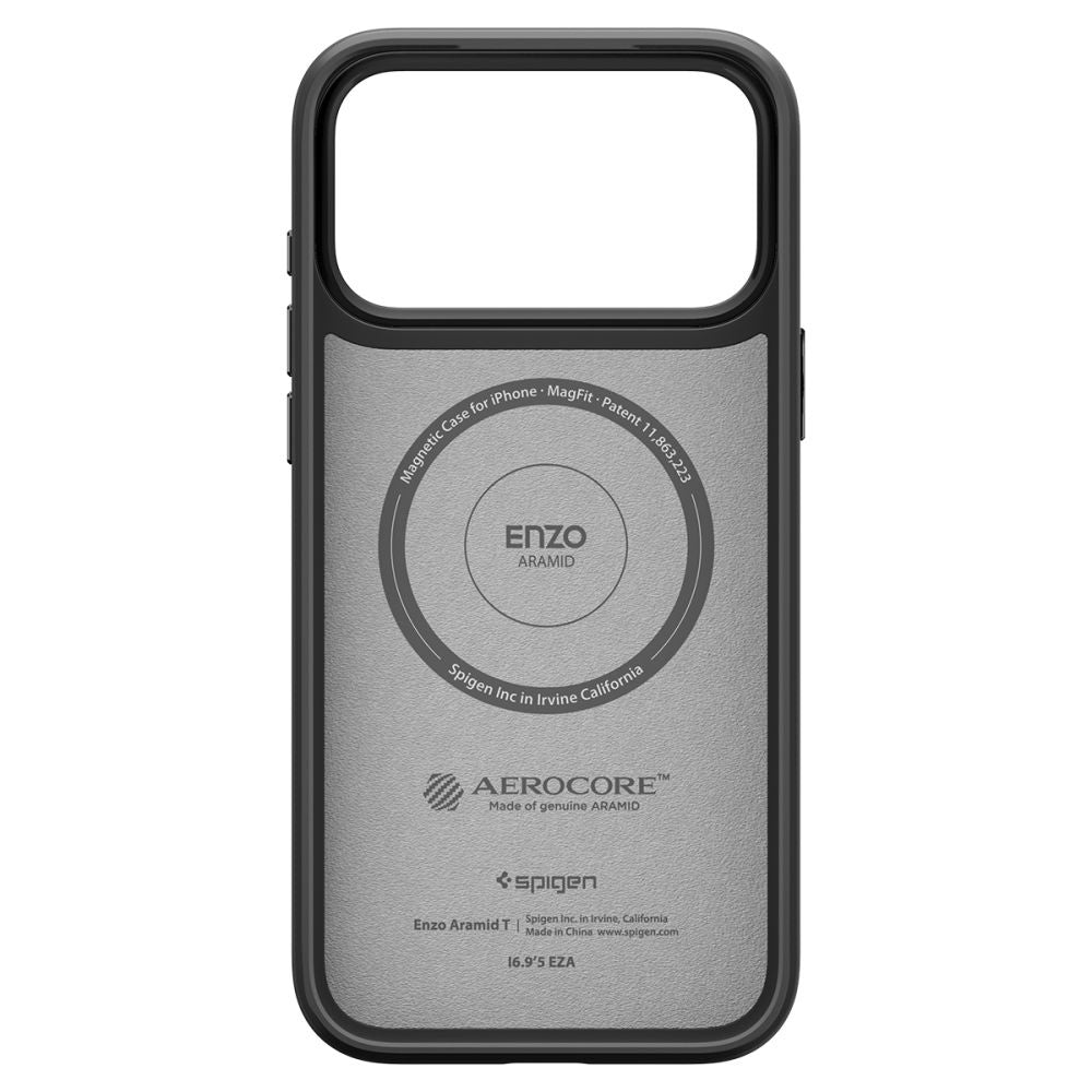 MagSafe Hülle für Apple iPhone 17 Pro Max, Spigen, Enzo Aramid T, Schwarz ACS09906