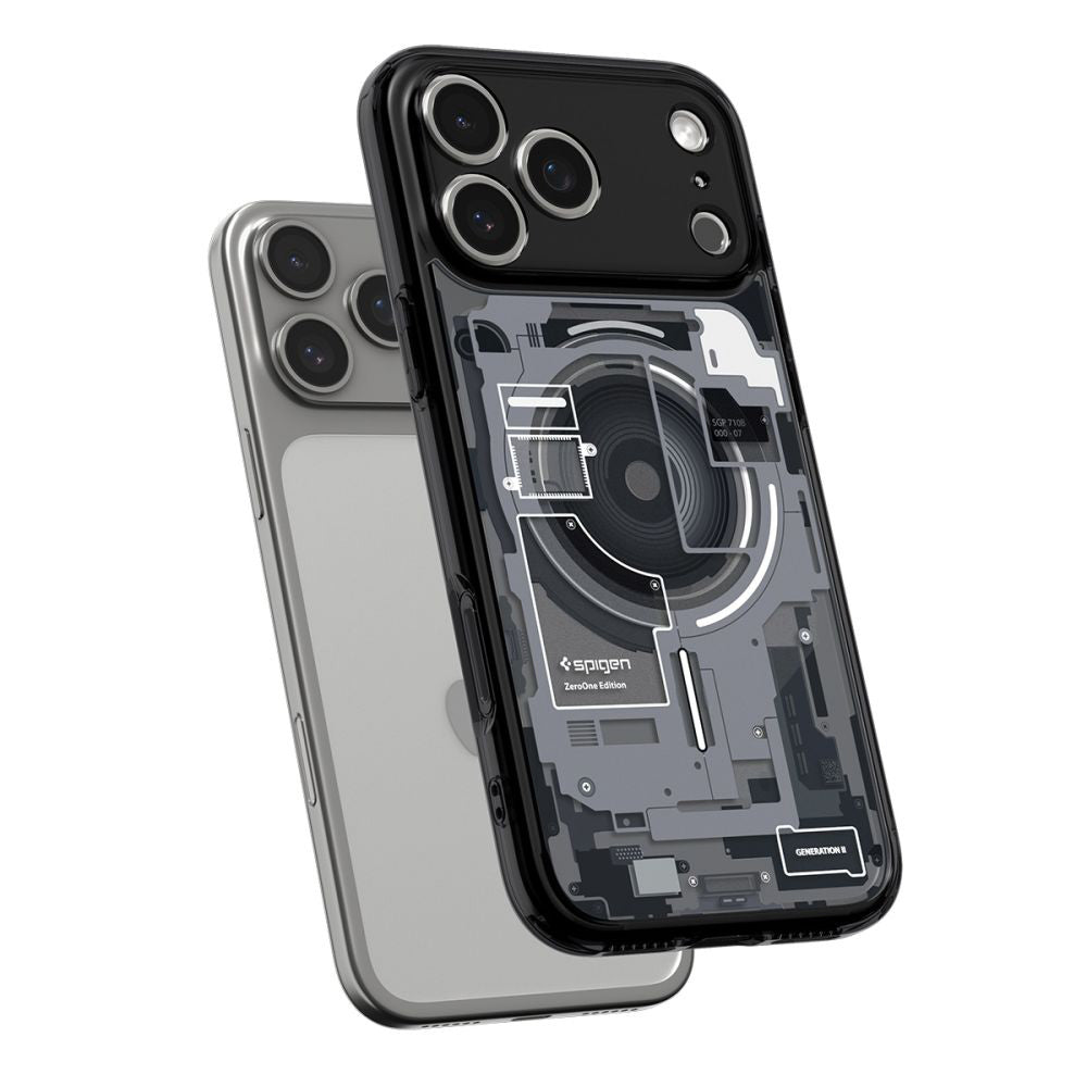 MagSafe Hülle für Apple iPhone 17 Pro Max, Spigen, Ultra Hybrid Zero One, Schwarz ACS10289