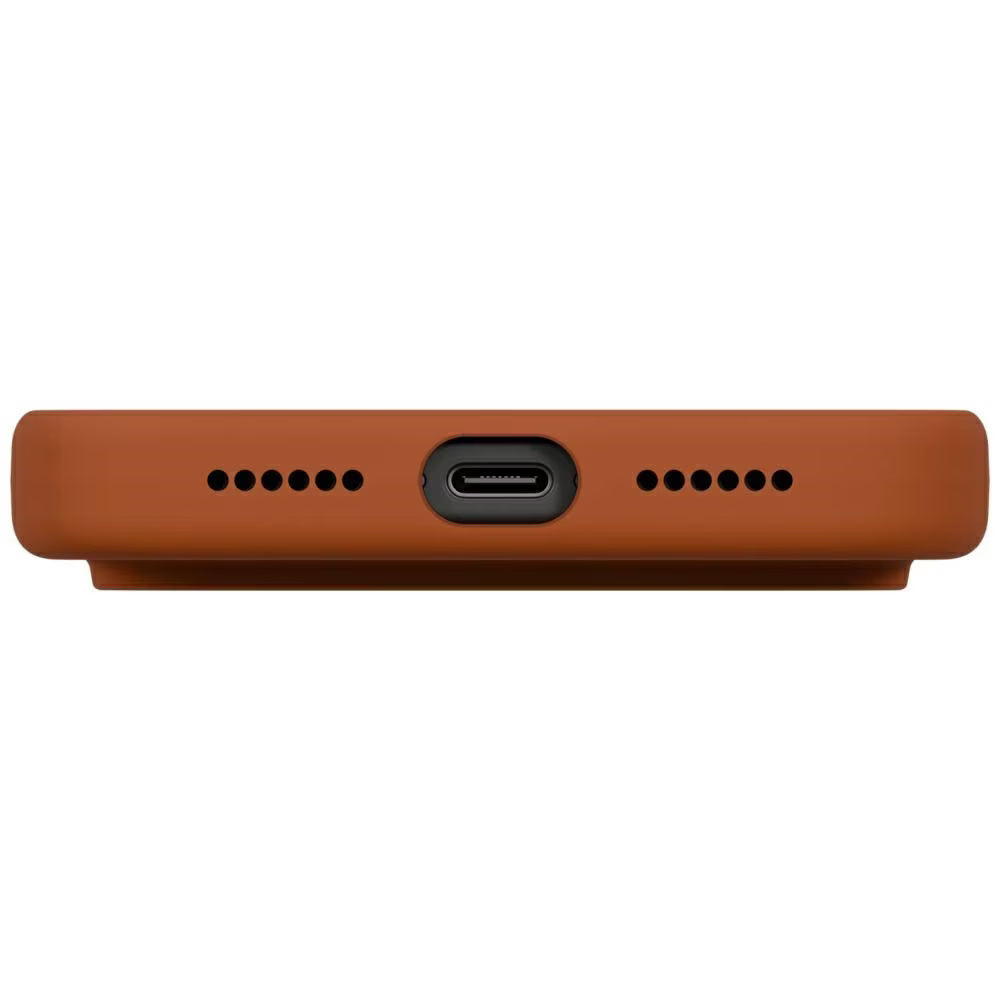 MagSafe Hülle für Apple iPhone 17 Pro Max, UNIQ, Lino MagClick, Dunkelorange