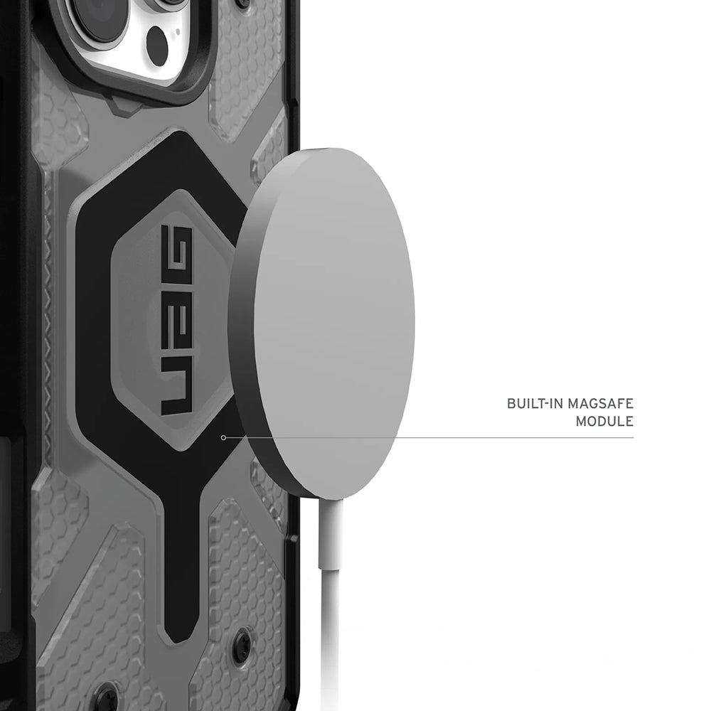MagSafe Hülle für Apple iPhone 17 Pro Max, Urban Armor Gear, Pathfinder Clear, Grau