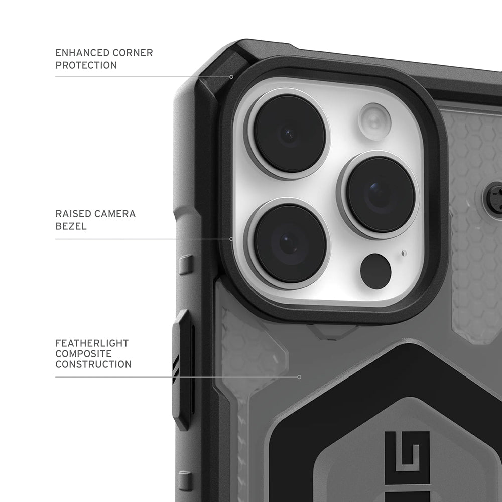 MagSafe Hülle für Apple iPhone 17 Pro Max, Urban Armor Gear, Pathfinder Clear, Grau