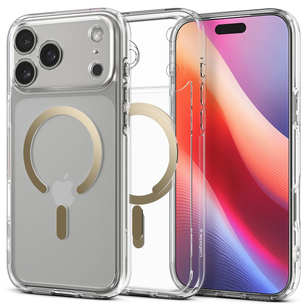 MagSafe Hülle für Apple iPhone 17 Pro, Spigen, Ultra Hybrid, Gold ACS10348