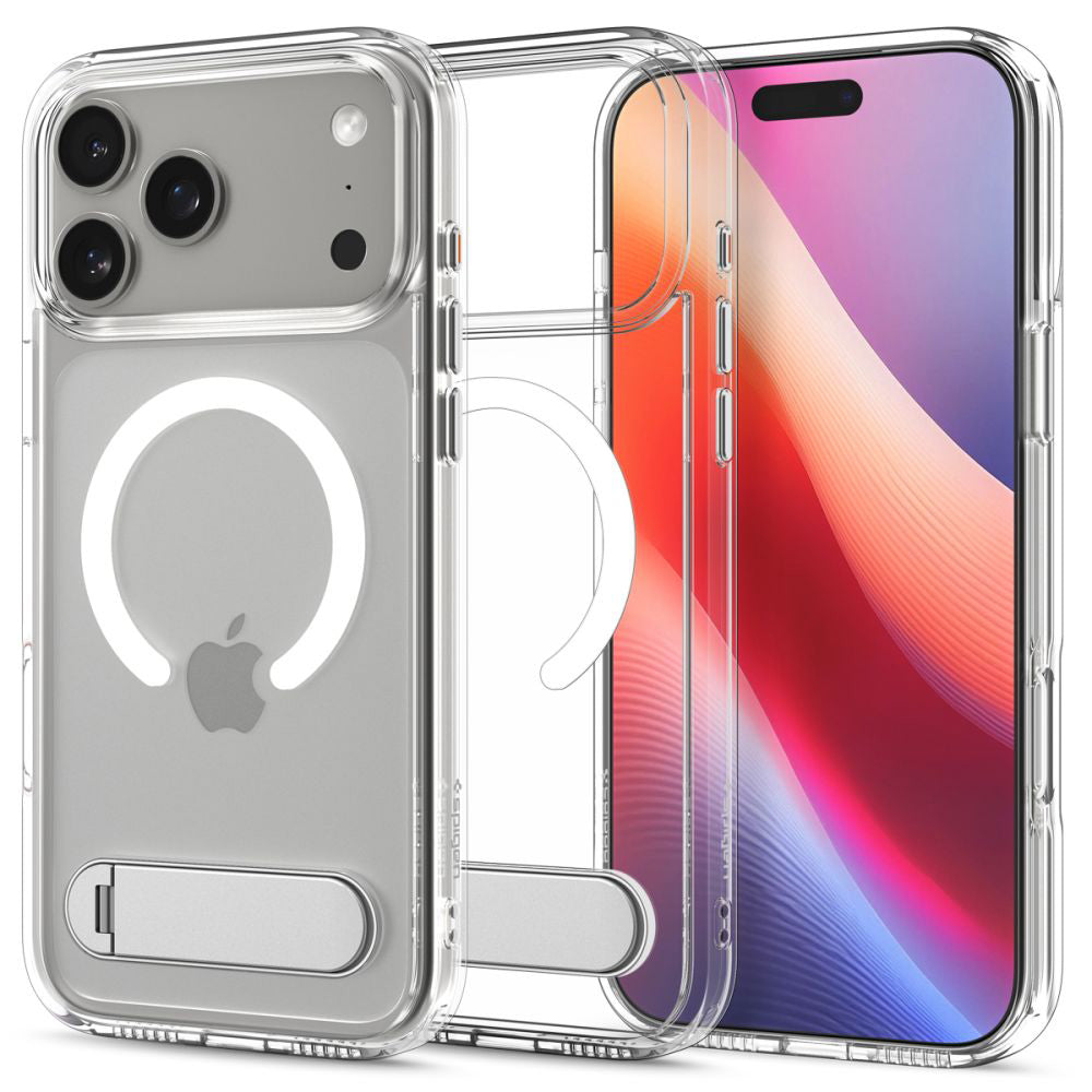 MagSafe Hülle für Apple iPhone 17 Pro, Spigen, Ultra Hybrid S, Transparent ACS09946