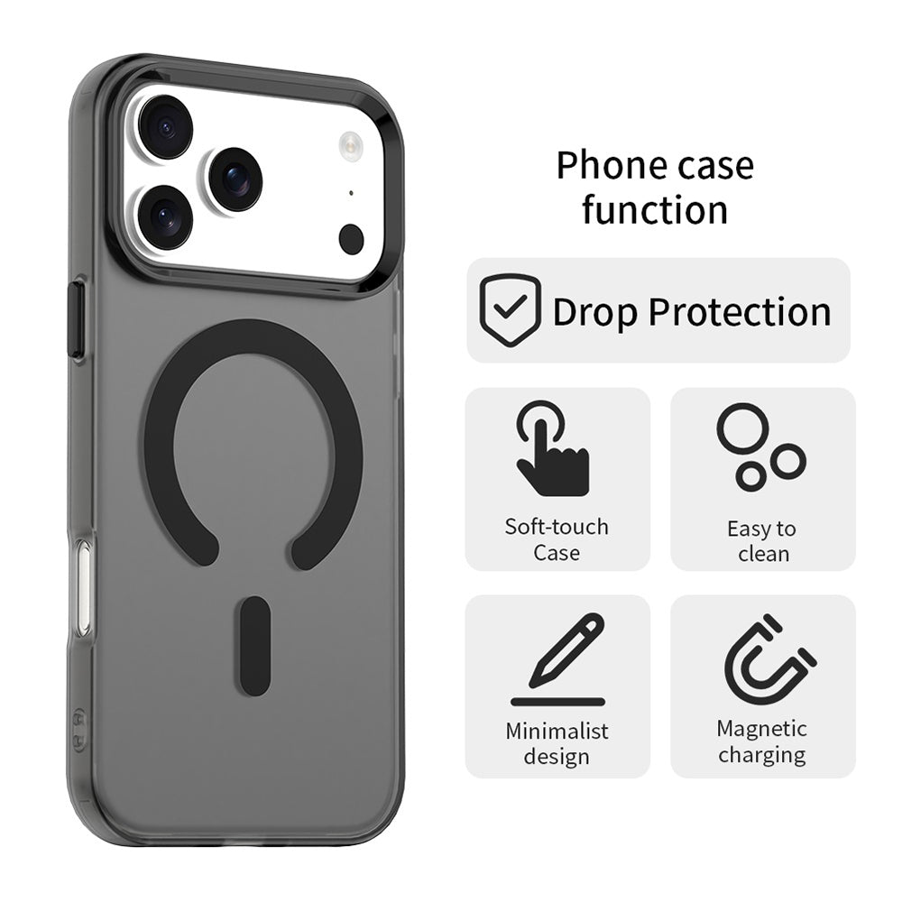 MagSafe Case for Apple iPhone 17 Pro, Techsuit, CandyCase, Black