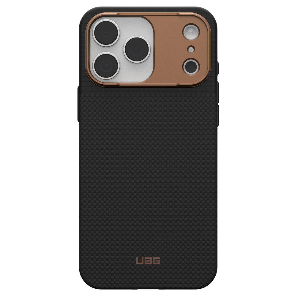 MagSafe-Hülle für Apple iPhone 17 Pro, Urban Armor Gear, Fibr Armr, Schwarz Bronze