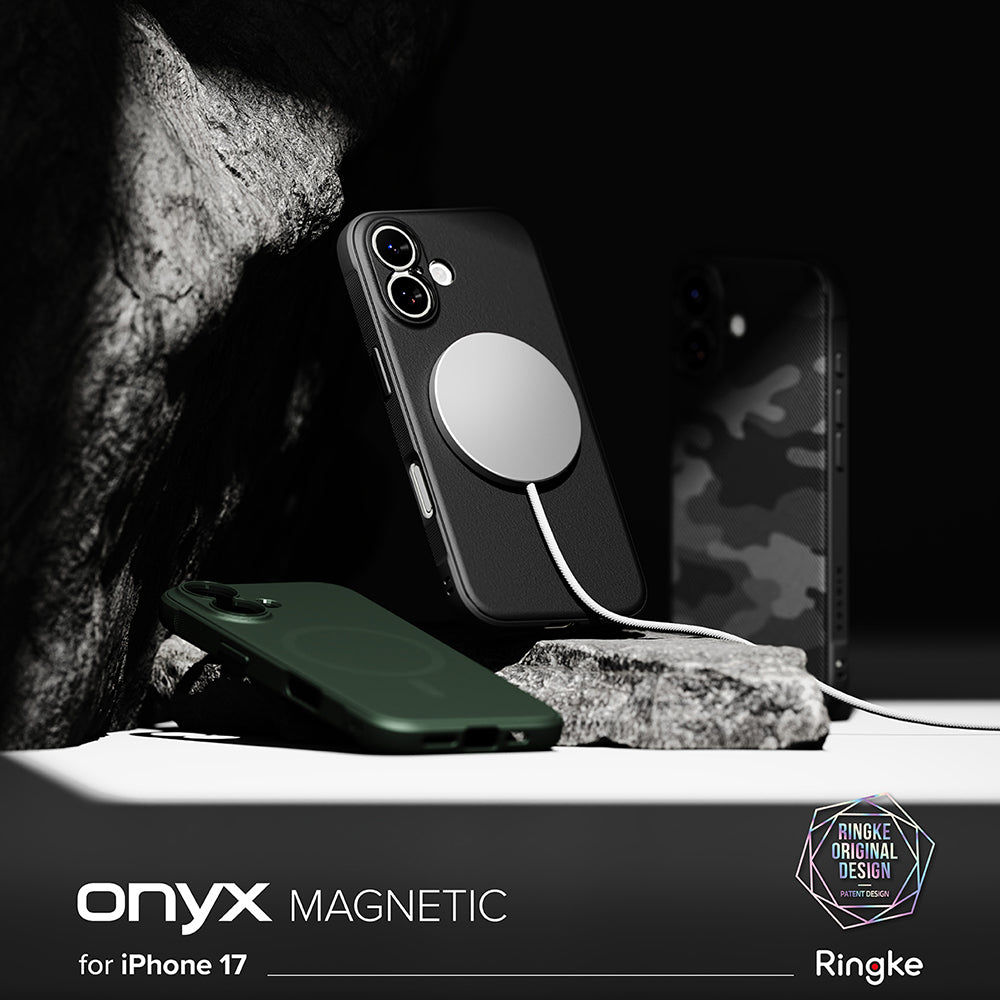 MagSafe Hülle für Apple iPhone 17, Ringke, Onyx, Schwarz