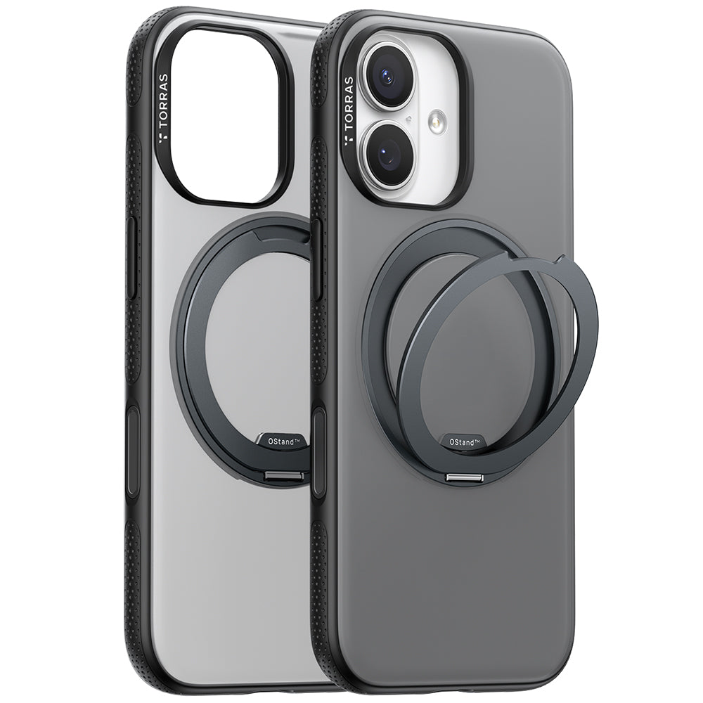 MagSafe Case for Apple iPhone 17, Torras, Ostand R Fitness, Black