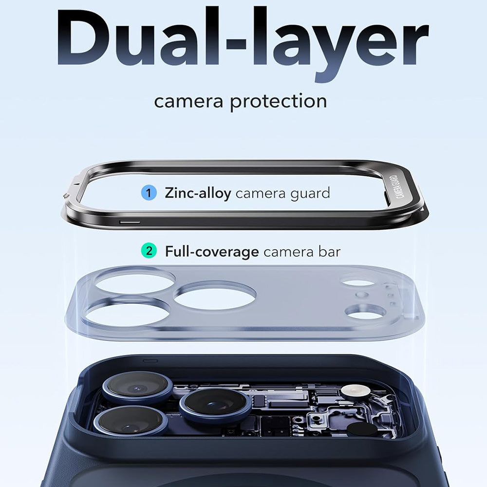 MagSafe-Hülle für Apple iPhone 18 Pro / 17 Pro, ESR, Classic Hybrid Kickstand, Satin Blau