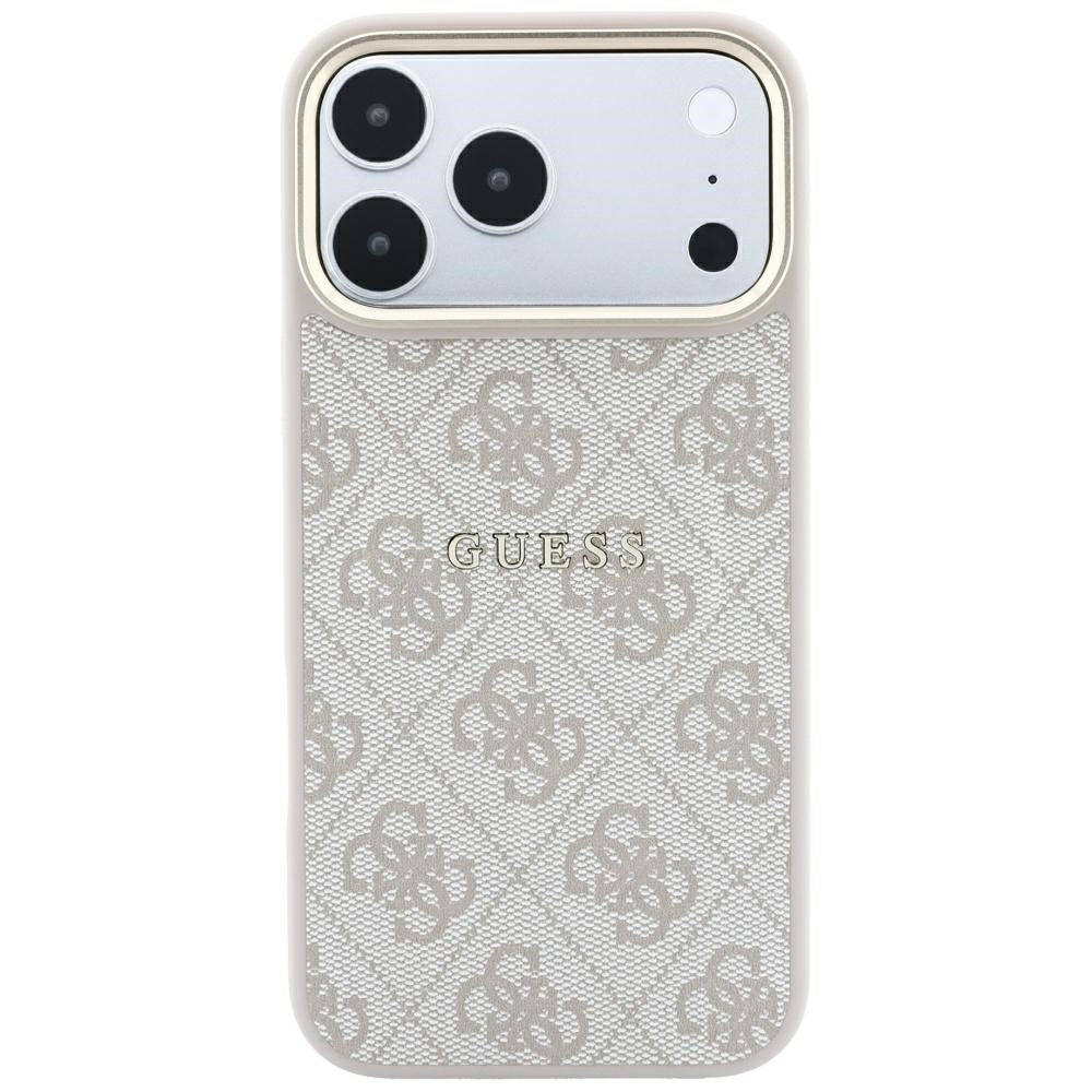 MagSafe Case for Apple iPhone 18 Pro / 17 Pro, Guess, 4G Embossed Classic, Pink
