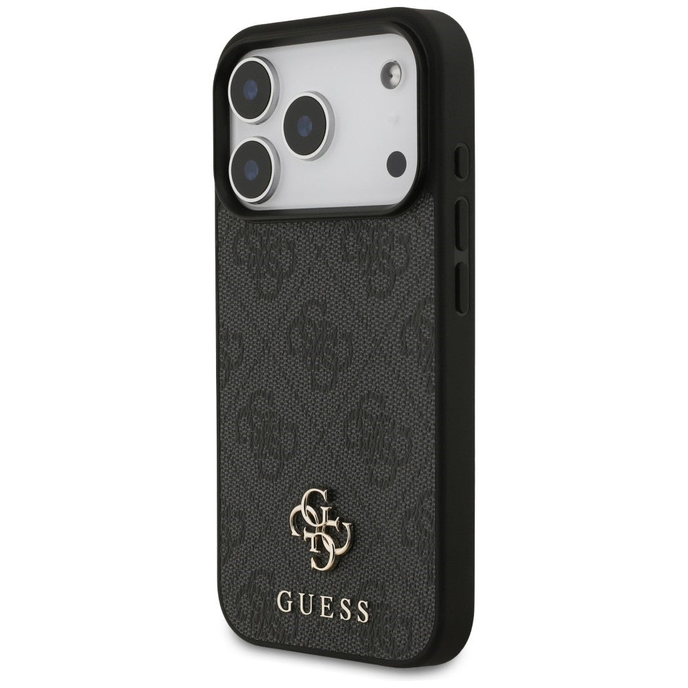 MagSafe Case for Apple iPhone 18 Pro / 17 Pro, Guess, 4G Small and Classic Logo, Black