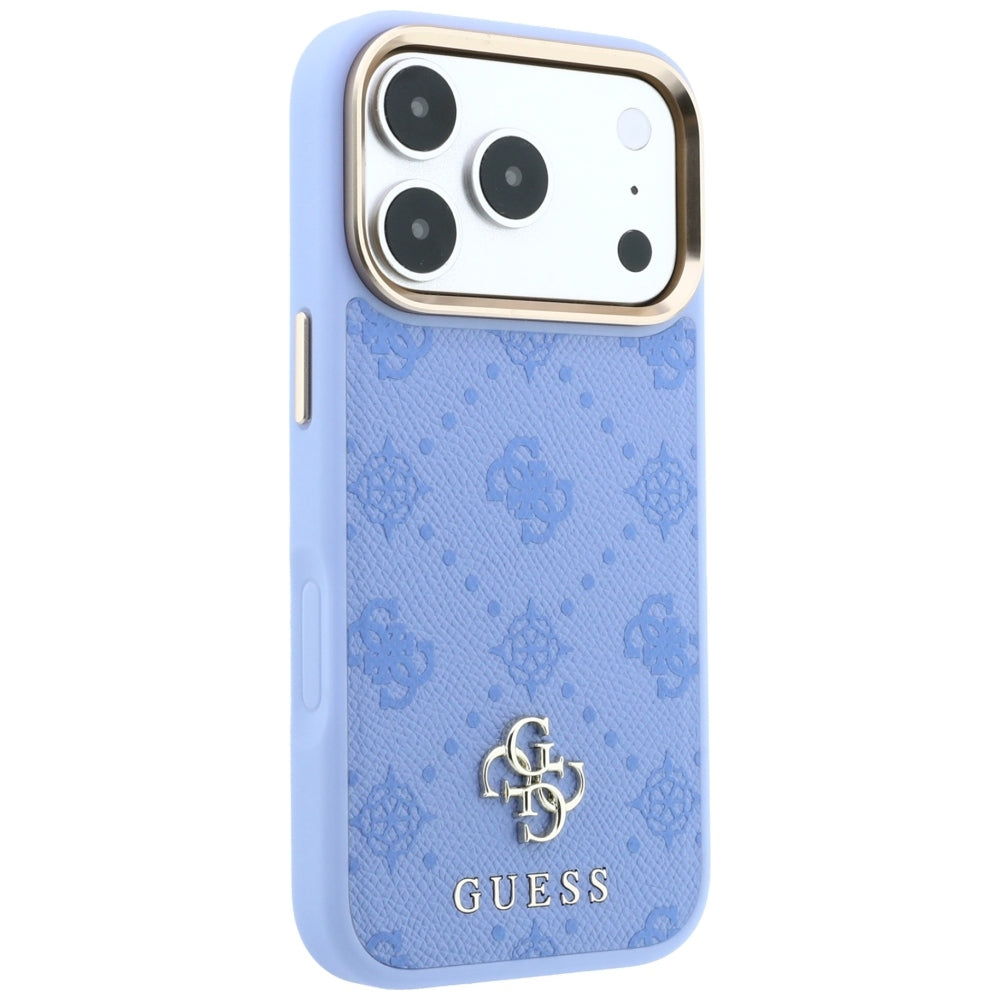 MagSafe-Hülle für Apple iPhone 18 Pro / 17 Pro, Guess, Peony 4G Small Logo, Blau