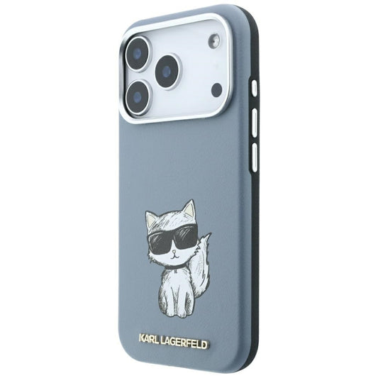 MagSafe-Hülle für Apple iPhone 18 Pro / 17 Pro, Karl Lagerfeld, Choupette Sketch, Blau