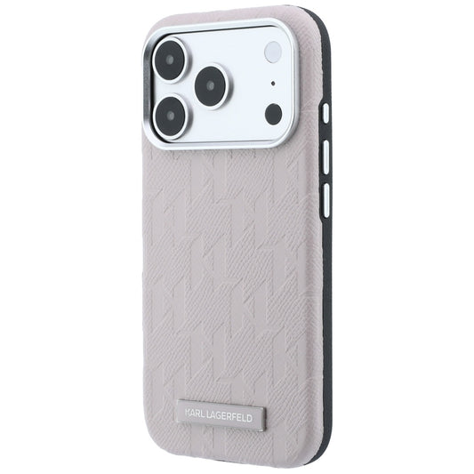 MagSafe-Hülle für Apple iPhone 18 Pro / 17 Pro, Karl Lagerfeld, Grained Mono Resin Logo, Rosa