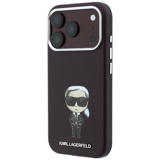 MagSafe Case for Apple iPhone 18 Pro / 17 Pro, Karl Lagerfeld, Ikonik Sketch, Burgundy