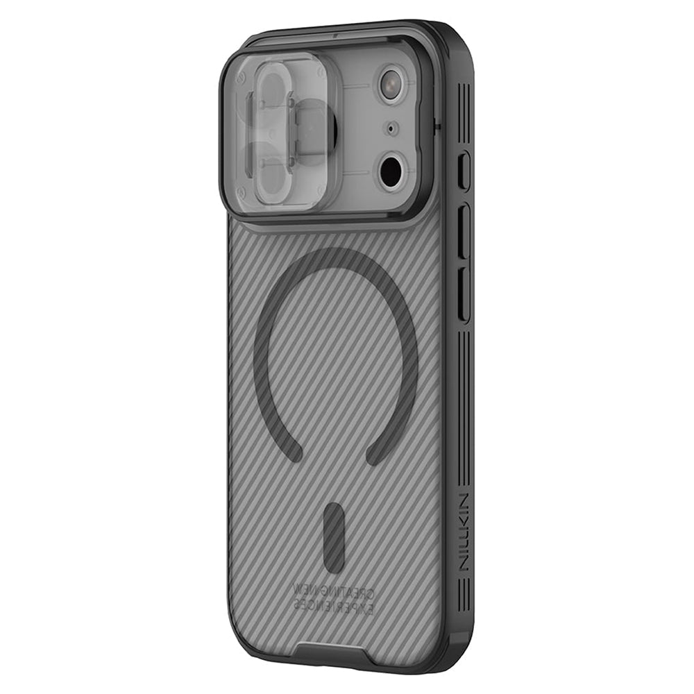 MagSafe-Hülle für Apple iPhone 18 Pro / 17 Pro, Nillkin, CamShield Pro, Schwarz Transparent