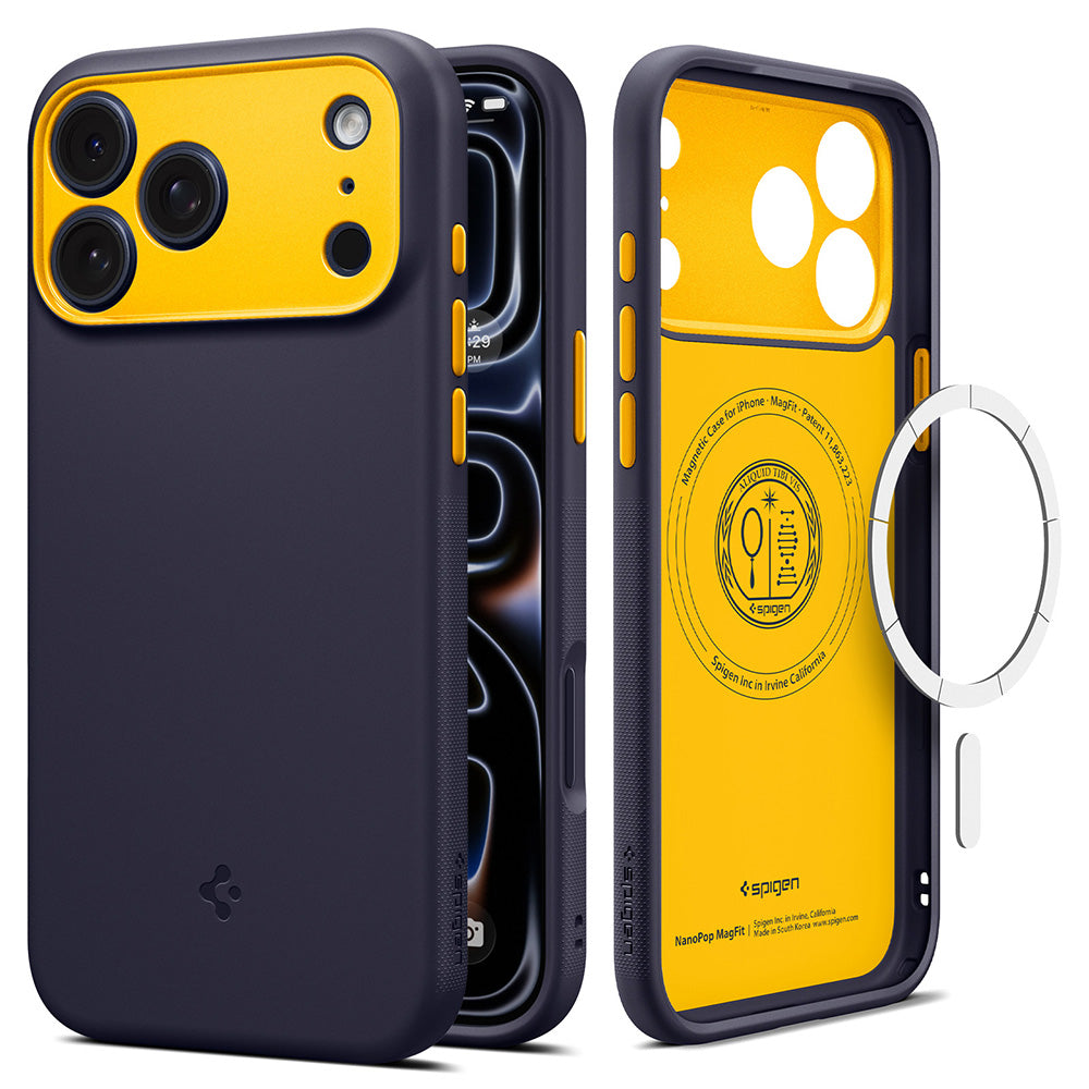 MagSafe-Hülle für Apple iPhone 18 Pro / 17 Pro, Spigen, Caseology Nano Pop, Lila ACS12178