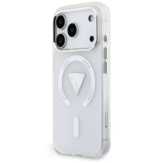 MagSafe-Hülle für Apple iPhone 18 Pro Max / 17 Pro Max, Guess, IML Gradient Triangle Logo, transparent