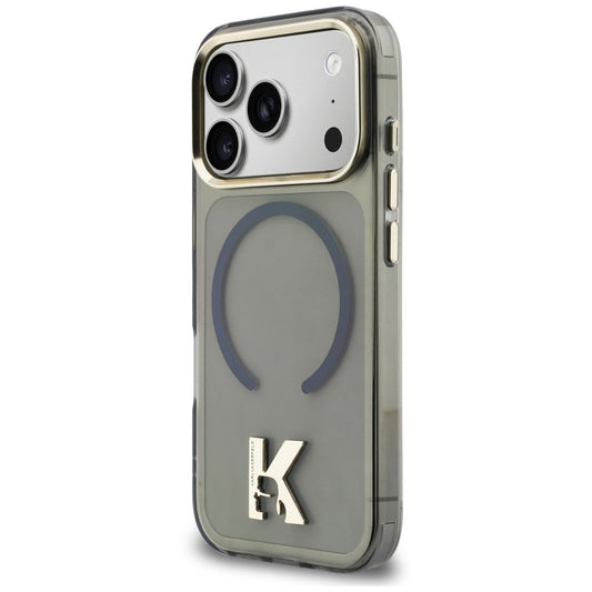 MagSafe-Hülle für Apple iPhone 18 Pro Max / 17 Pro Max, Karl Lagerfeld, IML Karl Head Logo, Schwarz
