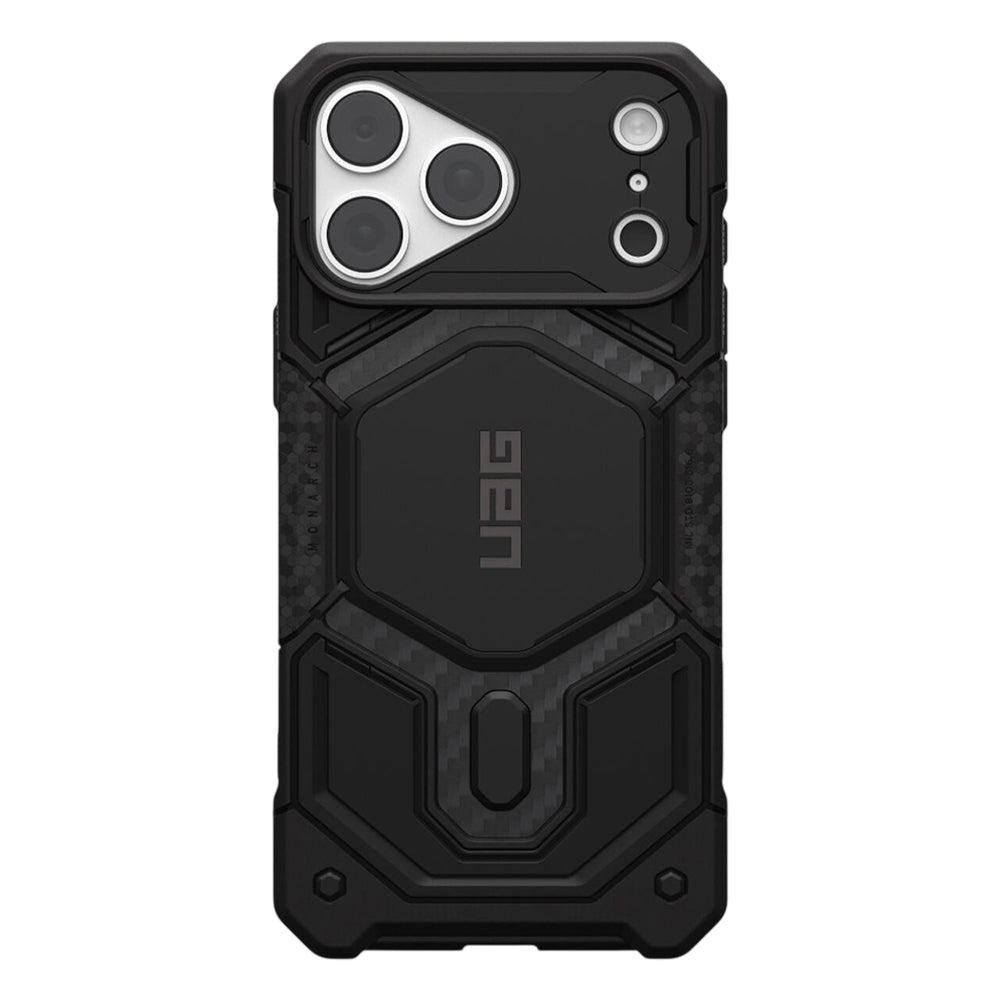 MagSafe-Hülle für Apple iPhone 18 Pro Max / 17 Pro Max, Urban Armor Gear, Monarch Pro Carbon, Schwarz