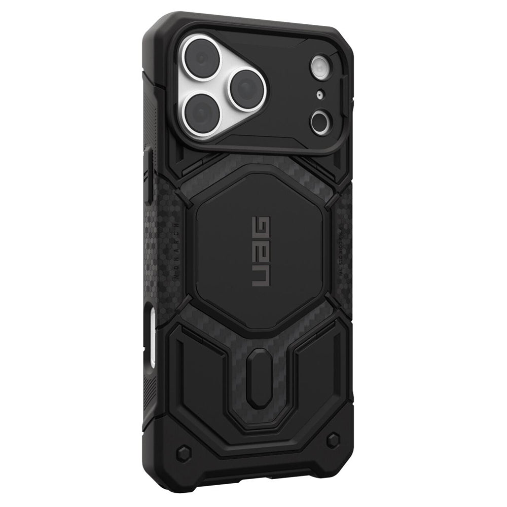 MagSafe-Hülle für Apple iPhone 18 Pro Max / 17 Pro Max, Urban Armor Gear, Monarch Pro Carbon, Schwarz