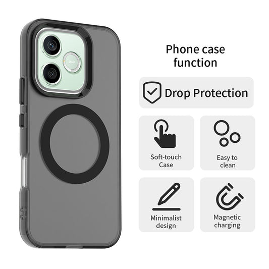 MagSafe-Hülle für Honor 600 Lite, Techsuit, CandyCase, Schwarz