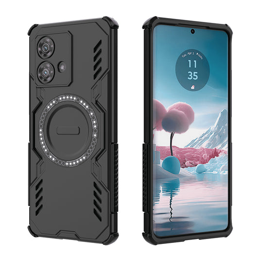 MagSafe-Hülle für Motorola Edge 40 Neo, Techsuit, ArmorMag, Schwarz
