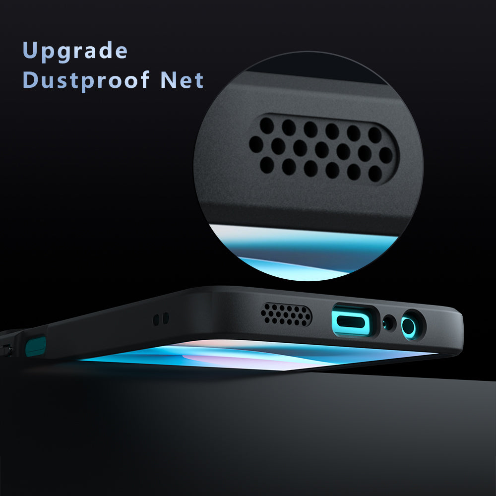 MagSafe Hülle für Motorola Moto G77 / G67, Techsuit, PureFrost, Satinschwarz
