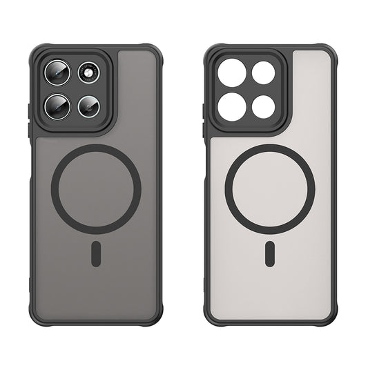 MagSafe-Hülle für Motorola Moto G86, Techsuit, HaloFrost II, Schwarz