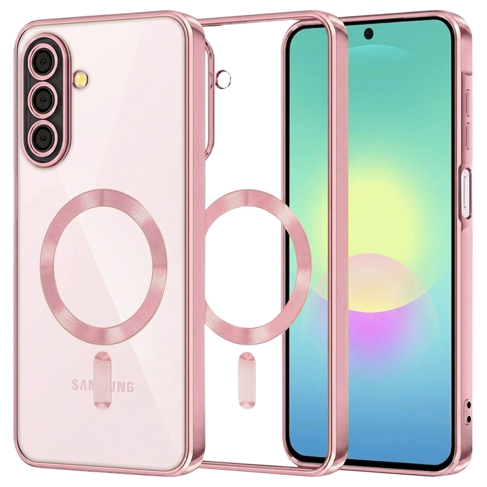 MagSafe Case for Samsung Galaxy A27 5G, Techsuit, Luxury Crystal, Pink