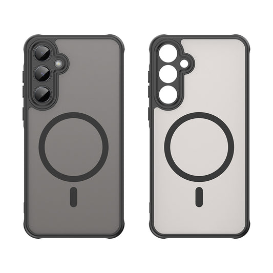 MagSafe-Hülle für Samsung Galaxy A35 5G A356, Techsuit, HaloFrost II, Schwarz