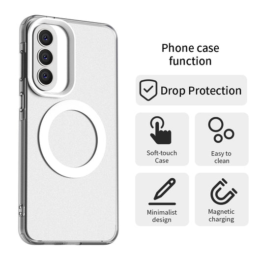 MagSafe Hülle für Samsung Galaxy A37 5G, Techsuit, CandyCase, Weiß