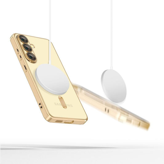MagSafe-Hülle für Samsung Galaxy S25 Edge S937, Techsuit, Luxury Crystal, Gold
